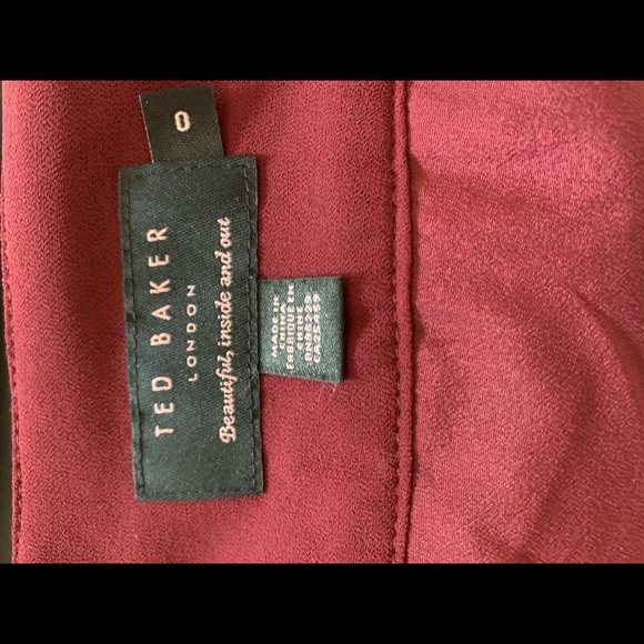 Ted Baker Burgundy Maxi Skirt - Picture 9 of 9